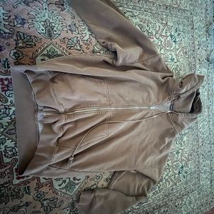 Brandy Melville Brown Zip Up